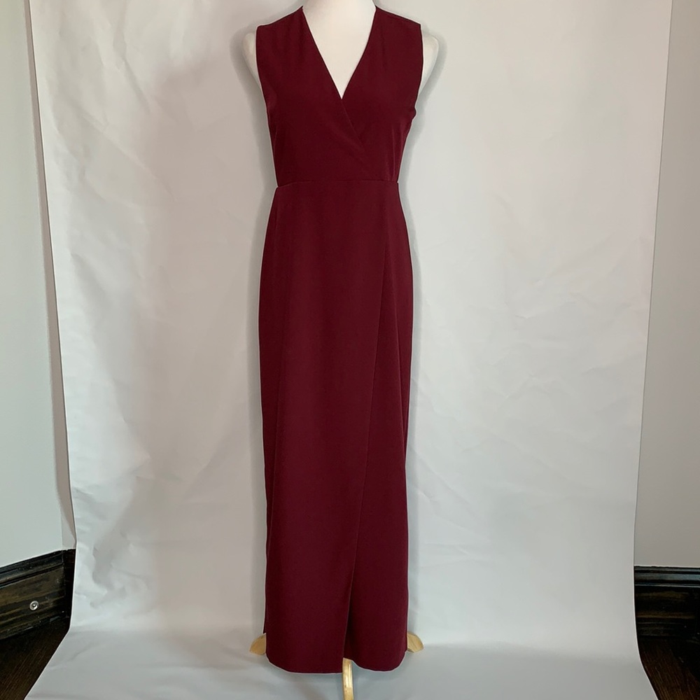 Fame and Partner burgundy sleeveless dress